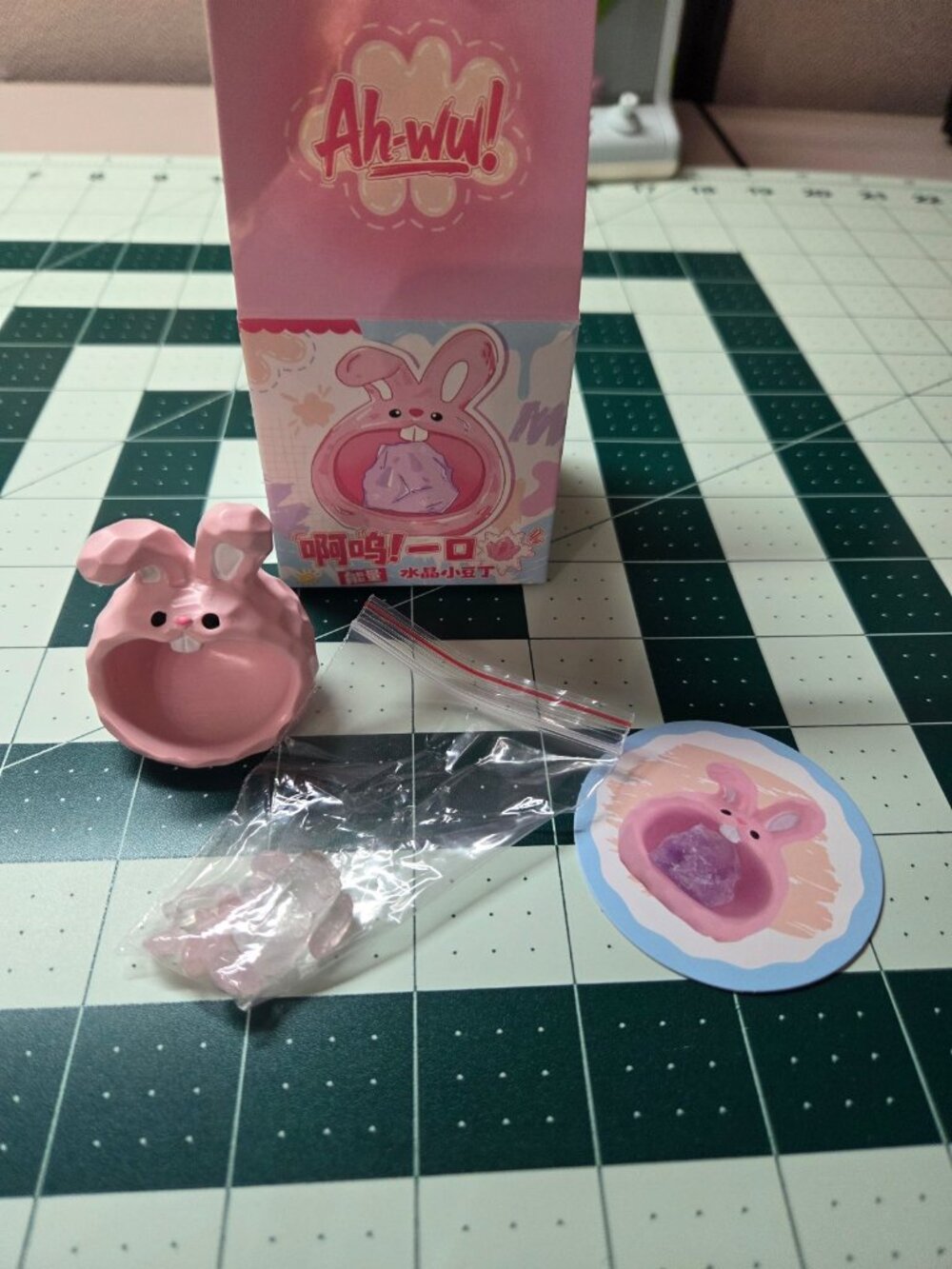 Blind Box Ah-Wu Crystal Animals - bunny